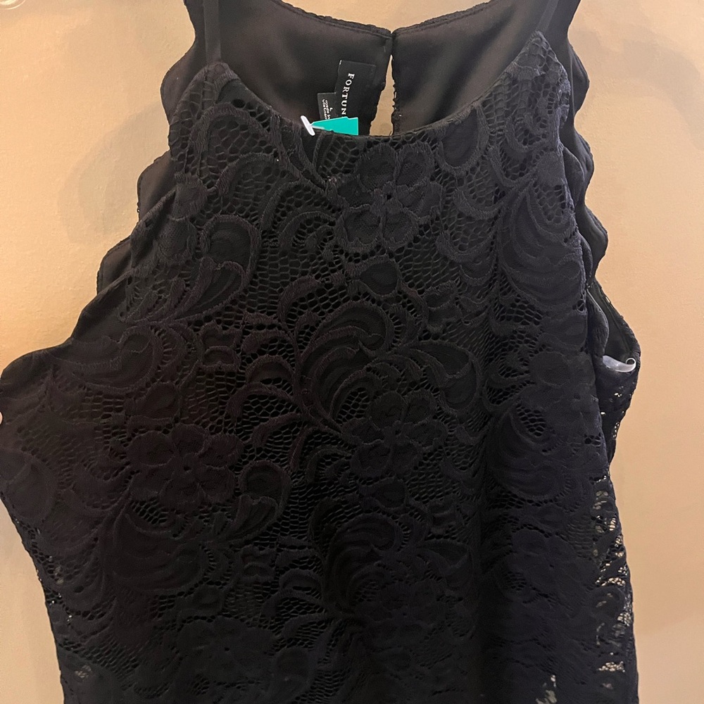 Black Lace Camisole Top